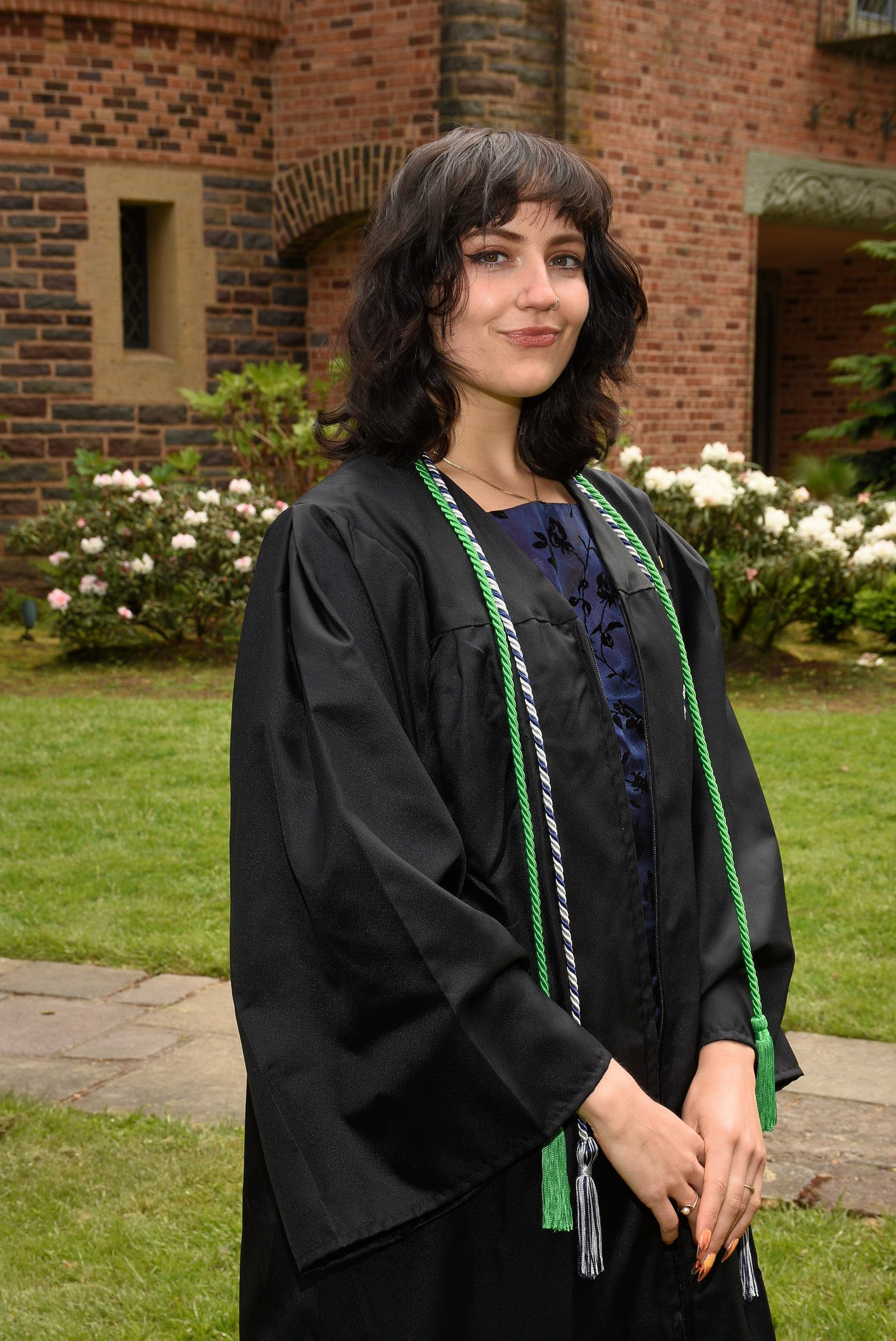 Quincee Lark graduating magna cum laude from Lewis & Clark College